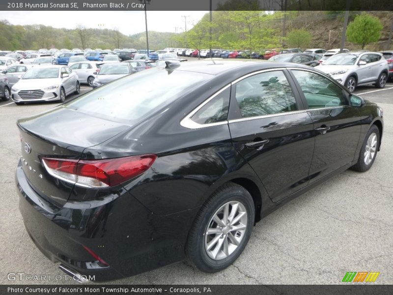 Phantom Black / Gray 2018 Hyundai Sonata SE