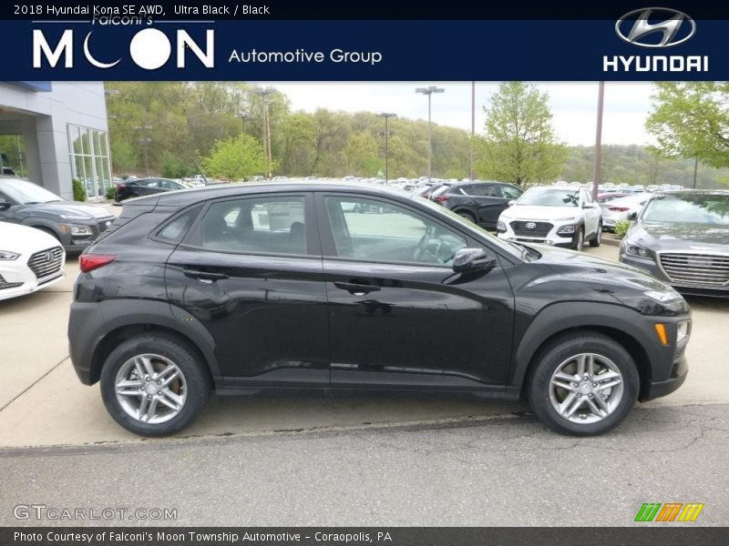 Ultra Black / Black 2018 Hyundai Kona SE AWD