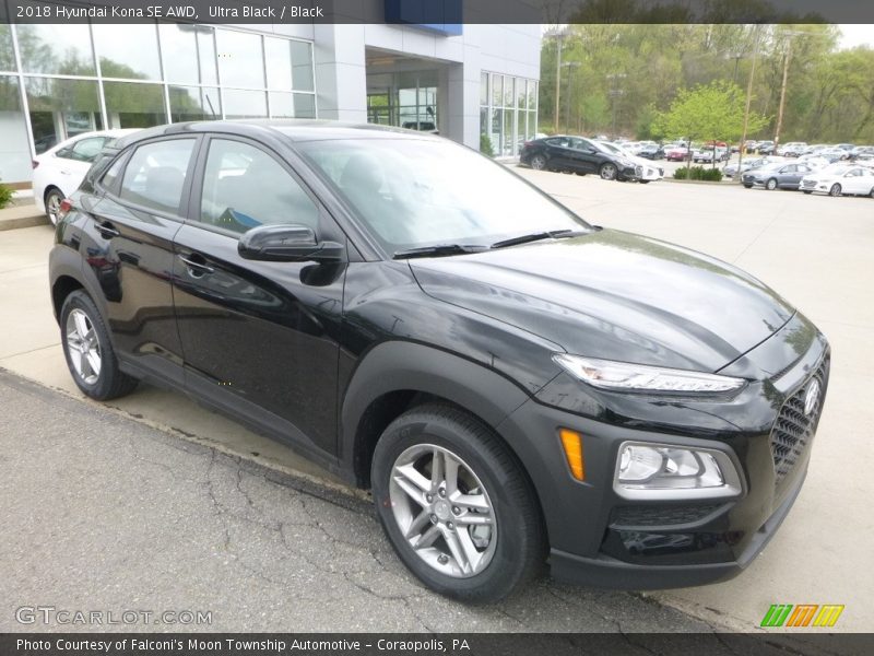 Ultra Black / Black 2018 Hyundai Kona SE AWD