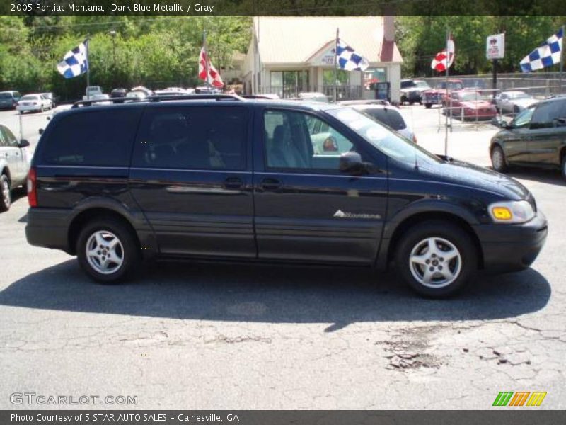 Dark Blue Metallic / Gray 2005 Pontiac Montana