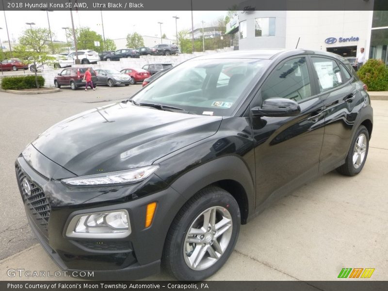 Ultra Black / Black 2018 Hyundai Kona SE AWD