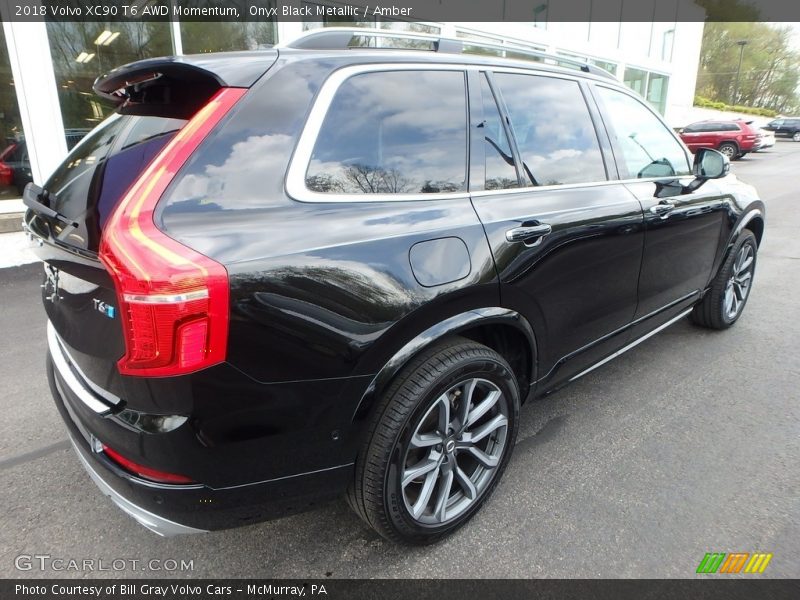 Onyx Black Metallic / Amber 2018 Volvo XC90 T6 AWD Momentum