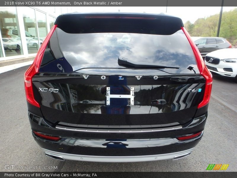 Onyx Black Metallic / Amber 2018 Volvo XC90 T6 AWD Momentum