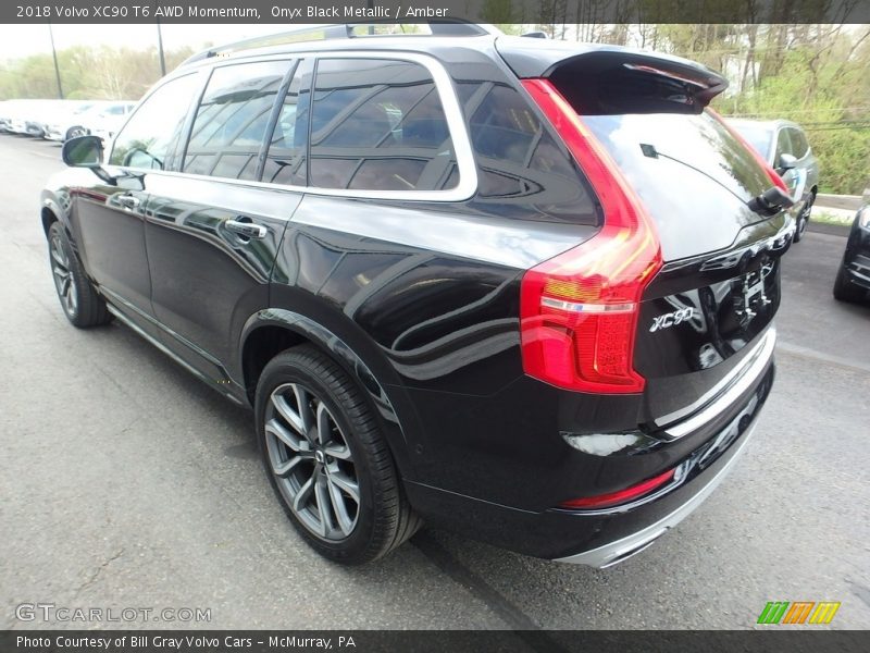 Onyx Black Metallic / Amber 2018 Volvo XC90 T6 AWD Momentum