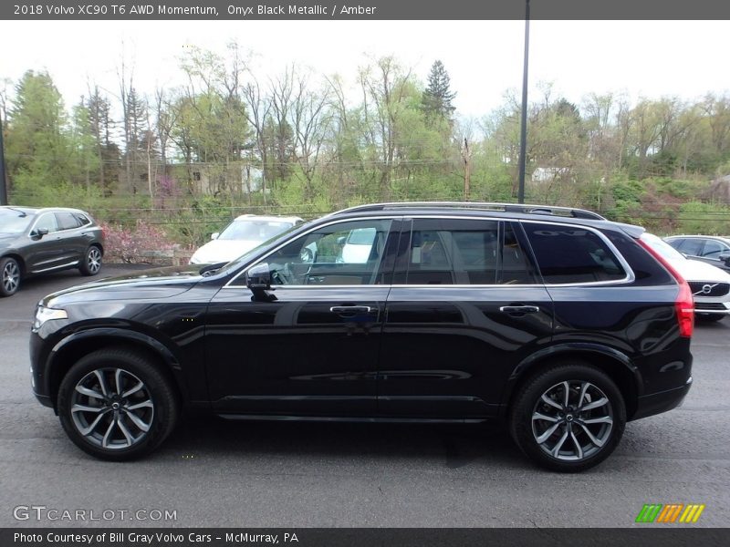 Onyx Black Metallic / Amber 2018 Volvo XC90 T6 AWD Momentum