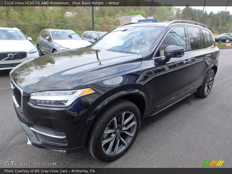 Onyx Black Metallic / Amber 2018 Volvo XC90 T6 AWD Momentum