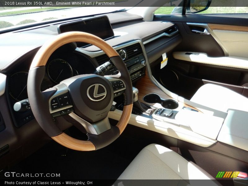 Eminent White Pearl / Parchment 2018 Lexus RX 350L AWD