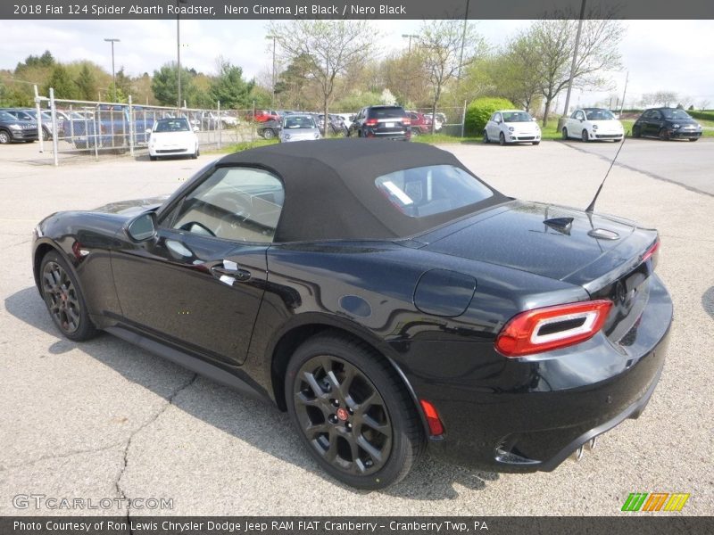 Nero Cinema Jet Black / Nero Black 2018 Fiat 124 Spider Abarth Roadster