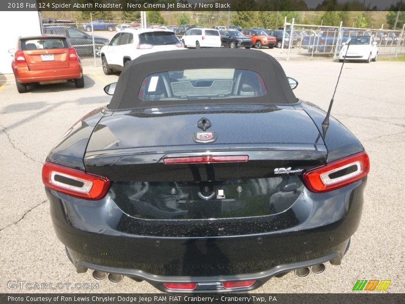 Nero Cinema Jet Black / Nero Black 2018 Fiat 124 Spider Abarth Roadster