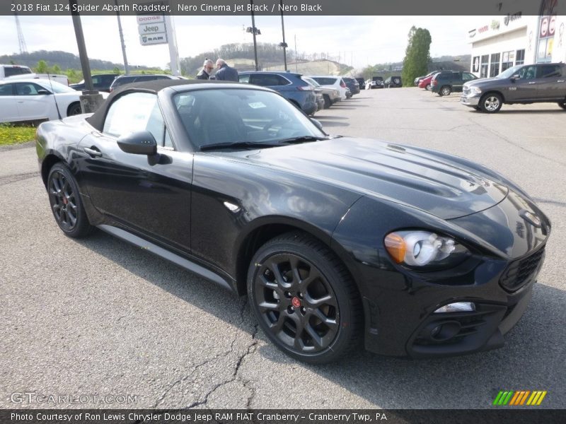 Nero Cinema Jet Black / Nero Black 2018 Fiat 124 Spider Abarth Roadster