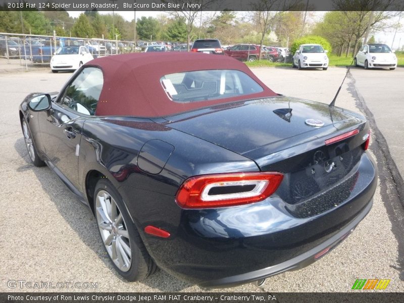 Blu Scuro Dark Blue / Ivory 2018 Fiat 124 Spider Lusso Roadster