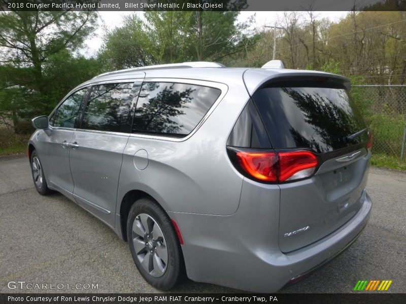 Billet Silver Metallic / Black/Diesel 2018 Chrysler Pacifica Hybrid Limited