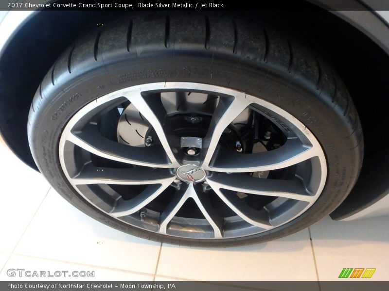 Blade Silver Metallic / Jet Black 2017 Chevrolet Corvette Grand Sport Coupe