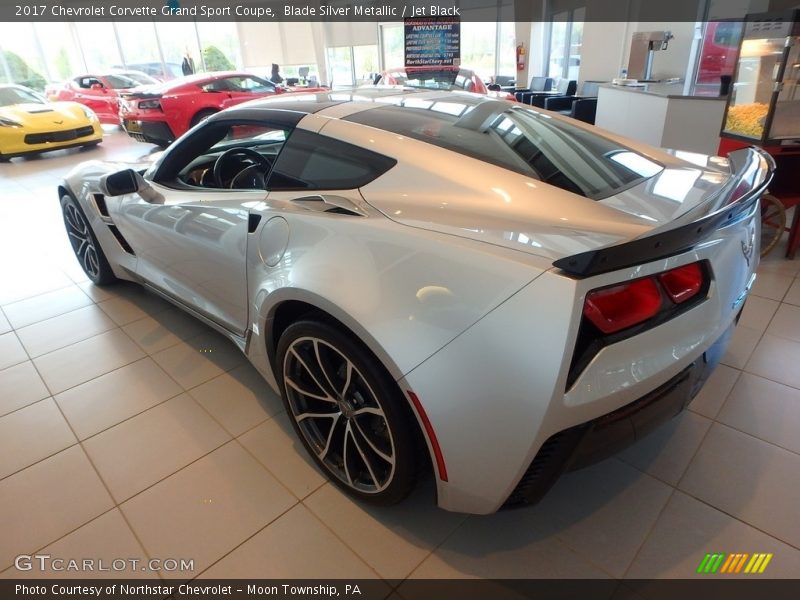 Blade Silver Metallic / Jet Black 2017 Chevrolet Corvette Grand Sport Coupe