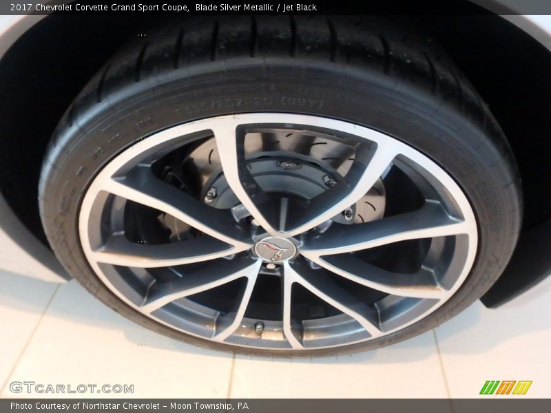 Blade Silver Metallic / Jet Black 2017 Chevrolet Corvette Grand Sport Coupe