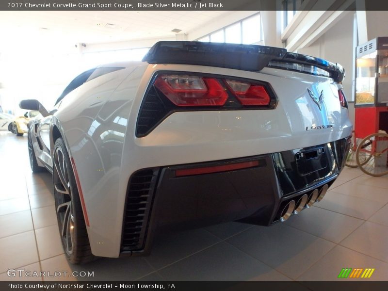 Blade Silver Metallic / Jet Black 2017 Chevrolet Corvette Grand Sport Coupe
