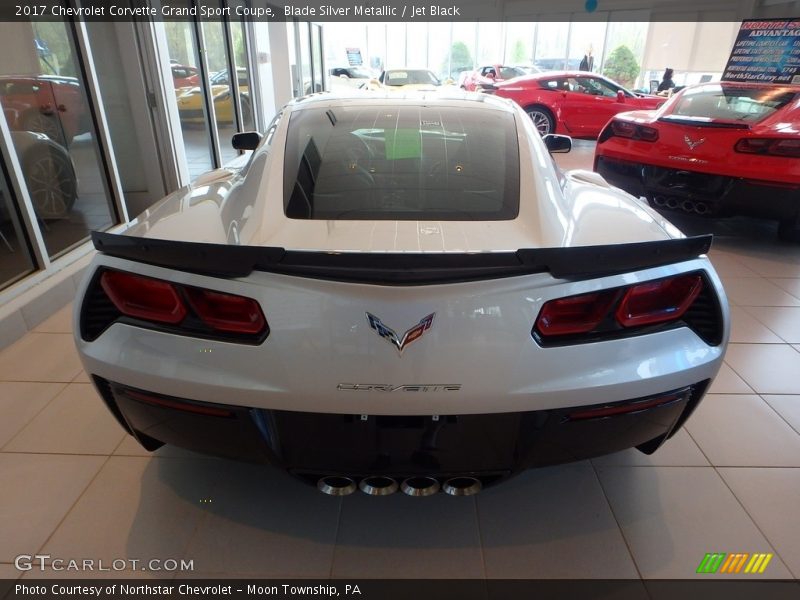 Blade Silver Metallic / Jet Black 2017 Chevrolet Corvette Grand Sport Coupe