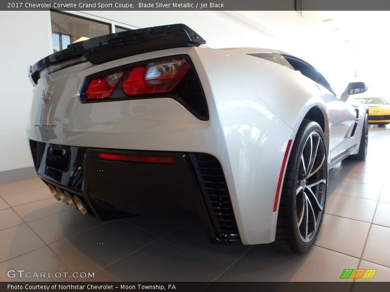 Blade Silver Metallic / Jet Black 2017 Chevrolet Corvette Grand Sport Coupe