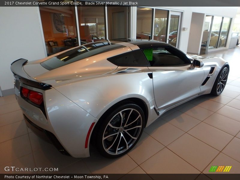 Blade Silver Metallic / Jet Black 2017 Chevrolet Corvette Grand Sport Coupe