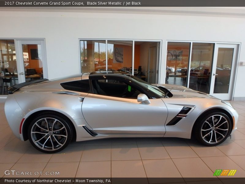 Blade Silver Metallic / Jet Black 2017 Chevrolet Corvette Grand Sport Coupe
