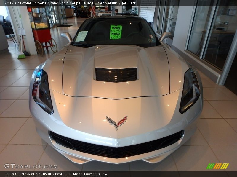 Blade Silver Metallic / Jet Black 2017 Chevrolet Corvette Grand Sport Coupe