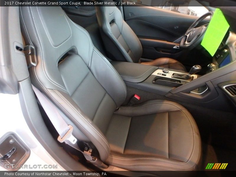 Blade Silver Metallic / Jet Black 2017 Chevrolet Corvette Grand Sport Coupe