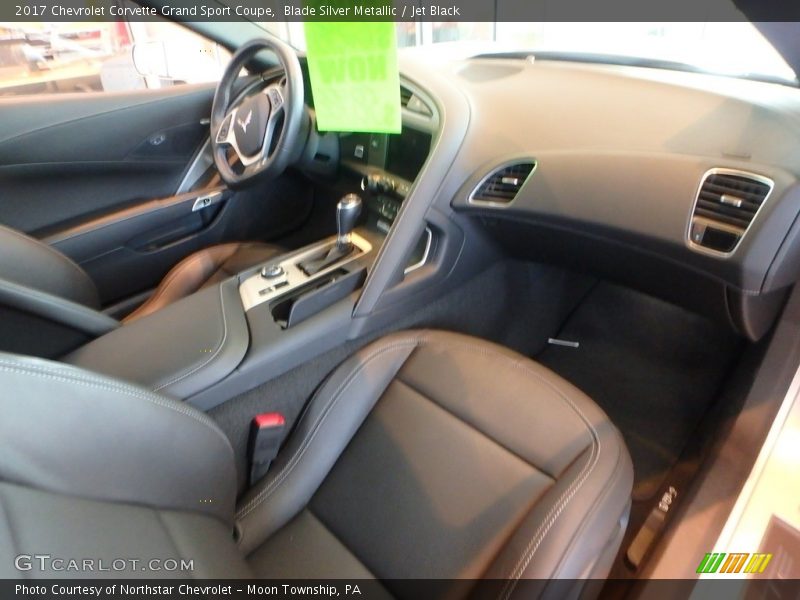 Blade Silver Metallic / Jet Black 2017 Chevrolet Corvette Grand Sport Coupe
