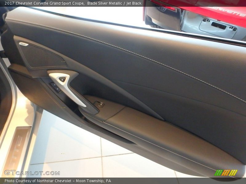 Blade Silver Metallic / Jet Black 2017 Chevrolet Corvette Grand Sport Coupe