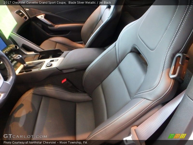 Blade Silver Metallic / Jet Black 2017 Chevrolet Corvette Grand Sport Coupe