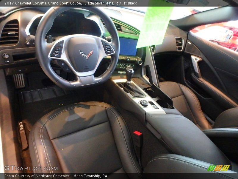 Blade Silver Metallic / Jet Black 2017 Chevrolet Corvette Grand Sport Coupe