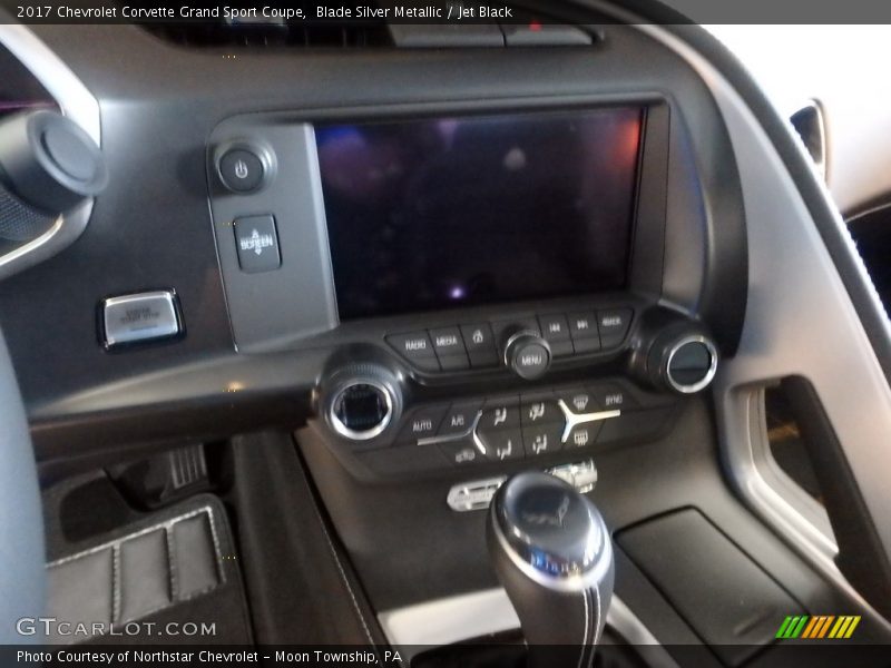 Blade Silver Metallic / Jet Black 2017 Chevrolet Corvette Grand Sport Coupe