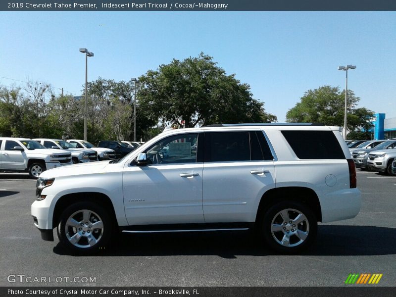 Iridescent Pearl Tricoat / Cocoa/­Mahogany 2018 Chevrolet Tahoe Premier