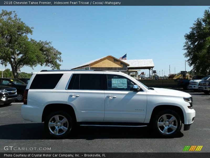 Iridescent Pearl Tricoat / Cocoa/­Mahogany 2018 Chevrolet Tahoe Premier