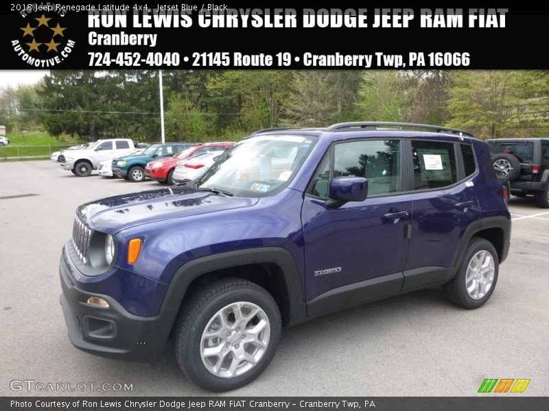 Jetset Blue / Black 2018 Jeep Renegade Latitude 4x4