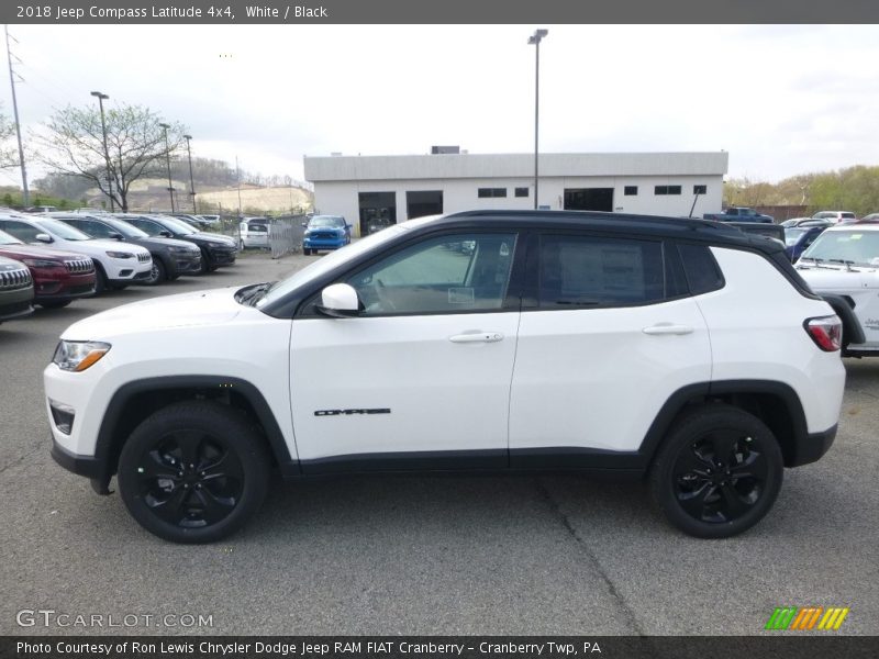 White / Black 2018 Jeep Compass Latitude 4x4