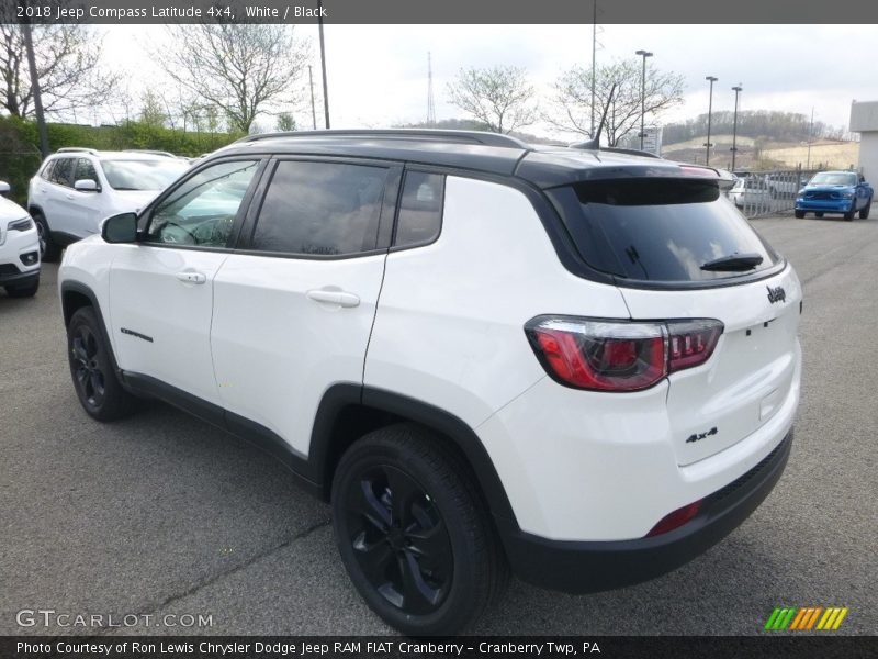 White / Black 2018 Jeep Compass Latitude 4x4