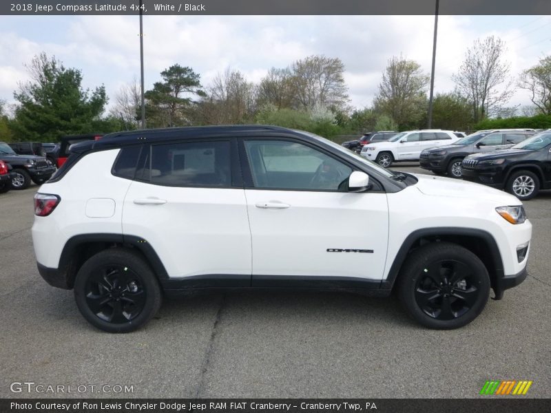 White / Black 2018 Jeep Compass Latitude 4x4