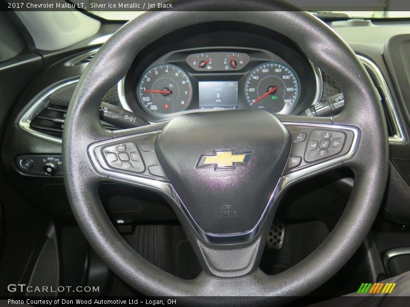 Silver Ice Metallic / Jet Black 2017 Chevrolet Malibu LT
