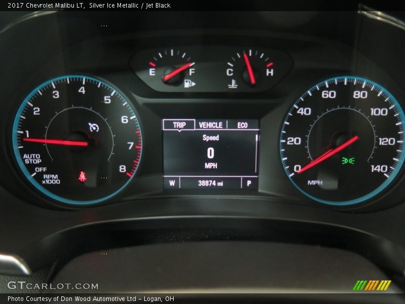 Silver Ice Metallic / Jet Black 2017 Chevrolet Malibu LT