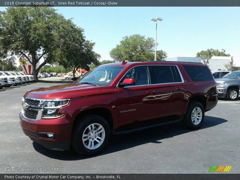 Siren Red Tintcoat / Cocoa/­Dune 2018 Chevrolet Suburban LT