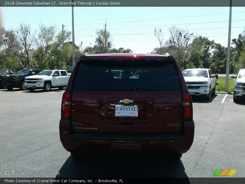 Siren Red Tintcoat / Cocoa/­Dune 2018 Chevrolet Suburban LT