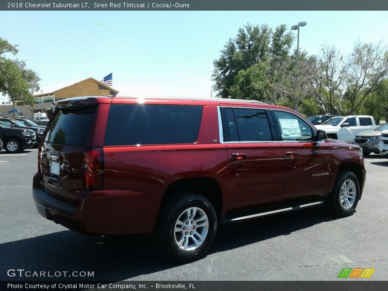 Siren Red Tintcoat / Cocoa/­Dune 2018 Chevrolet Suburban LT