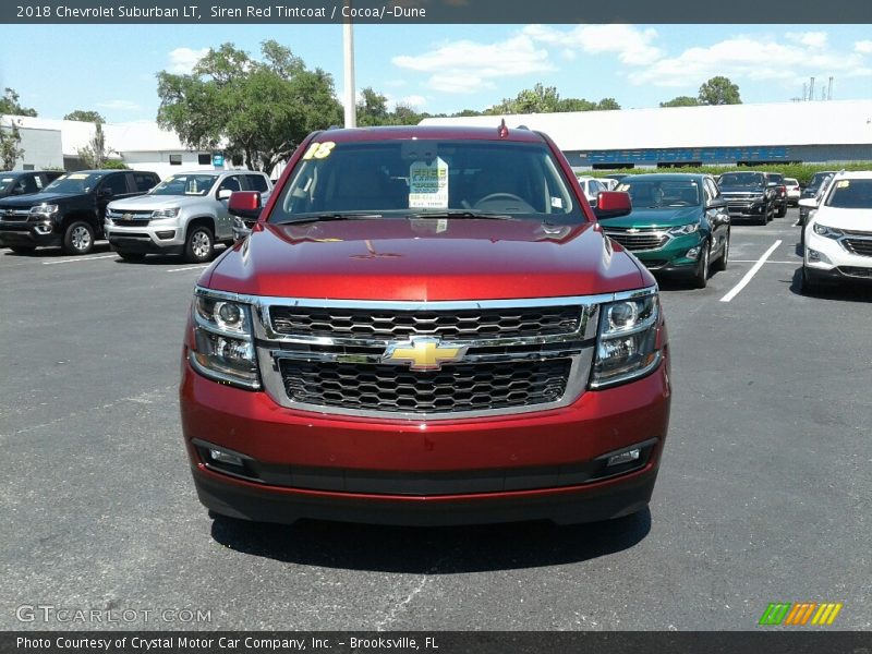 Siren Red Tintcoat / Cocoa/­Dune 2018 Chevrolet Suburban LT