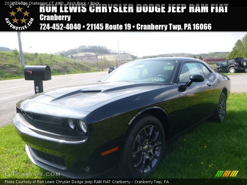 Pitch Black / Black 2018 Dodge Challenger GT AWD