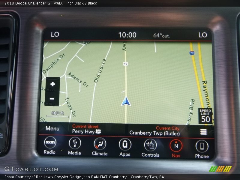 Pitch Black / Black 2018 Dodge Challenger GT AWD