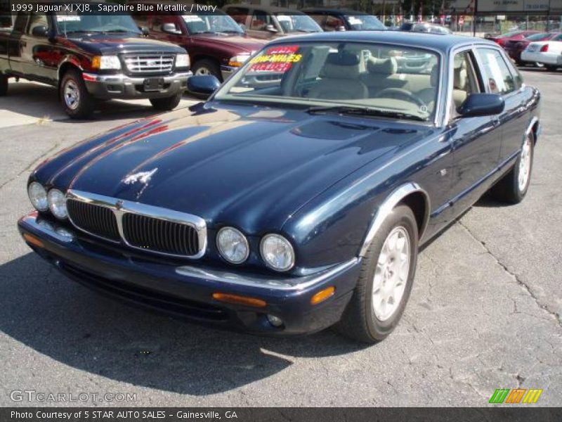 Sapphire Blue Metallic / Ivory 1999 Jaguar XJ XJ8