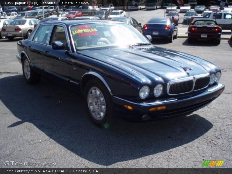 Sapphire Blue Metallic / Ivory 1999 Jaguar XJ XJ8