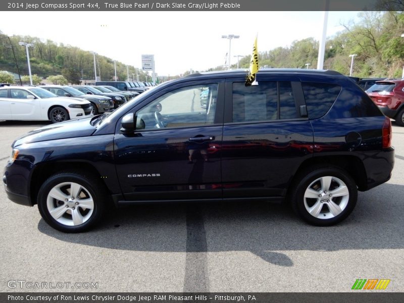 True Blue Pearl / Dark Slate Gray/Light Pebble 2014 Jeep Compass Sport 4x4