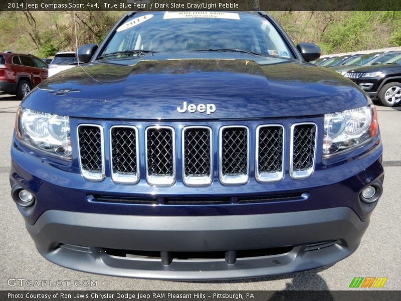 True Blue Pearl / Dark Slate Gray/Light Pebble 2014 Jeep Compass Sport 4x4