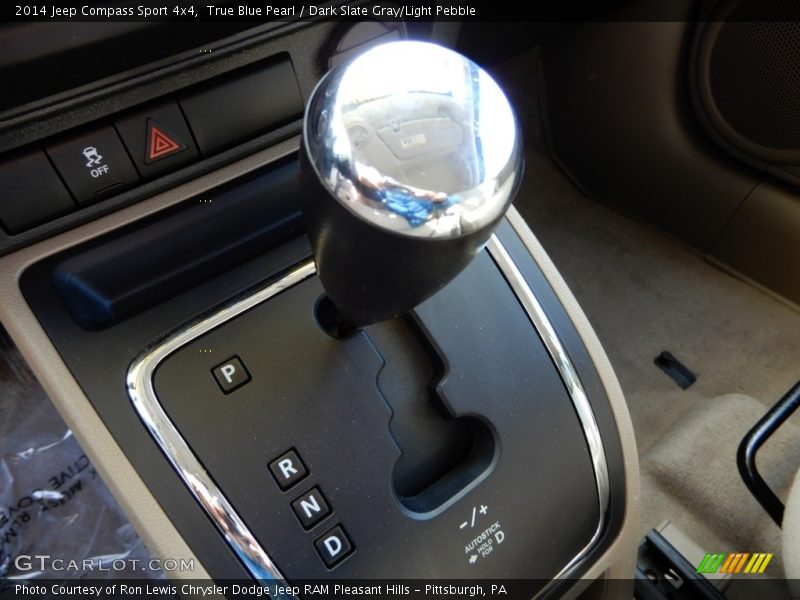 True Blue Pearl / Dark Slate Gray/Light Pebble 2014 Jeep Compass Sport 4x4